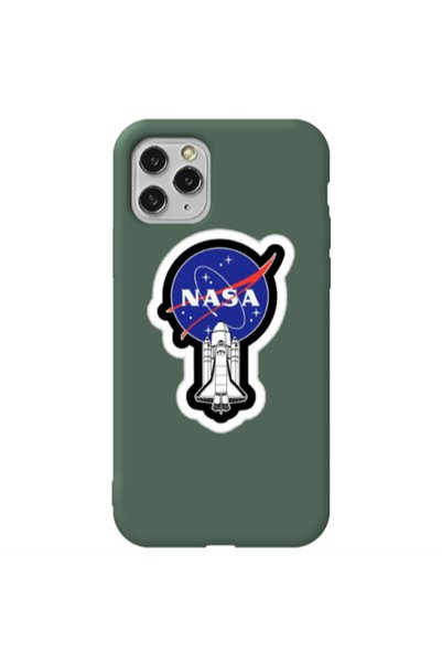 Other Apple iPhone 11 Pro Nasa 2 Dark Green Colored Silicone TPU Θήκη