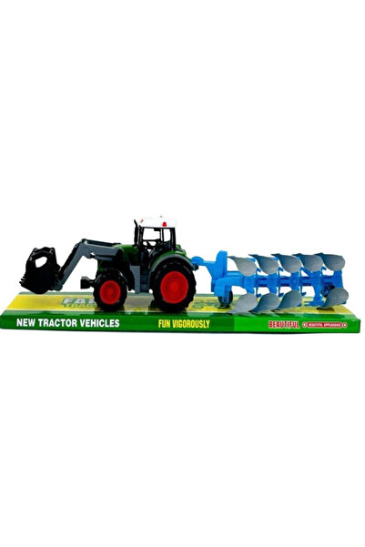 OEM Tractor jucarie Macyszyn Toys, figurina din vinil, cu cupa frontala si pl...
