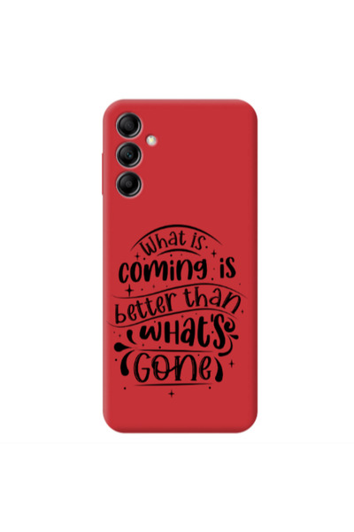 Other Samsung A14 5G What is coming Red Colored Silicone TPU Θήκη