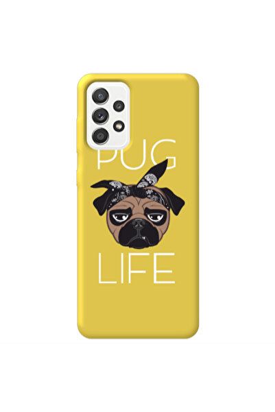 Other Samsung A13 4G Pug Life Yellow Colored Silicone TPU Θήκη