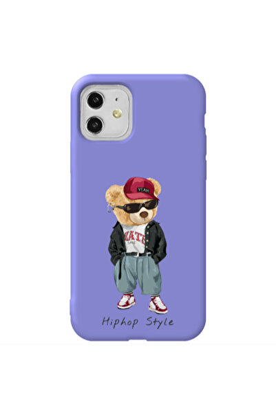 Other Apple iPhone 11 Hip hop style Purple Colored Silicone TPU Θήκη