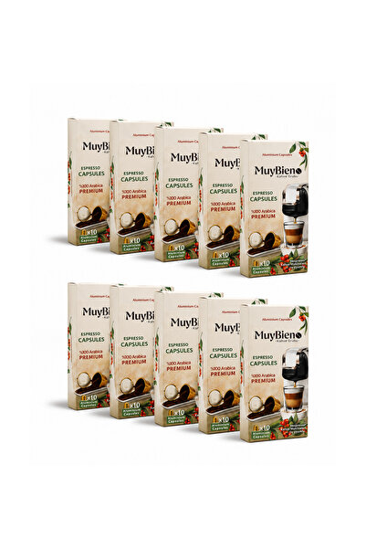 mb Muybieno Premium Capsule Coffee Advantage Package 10X10 Nespresso Compatib...