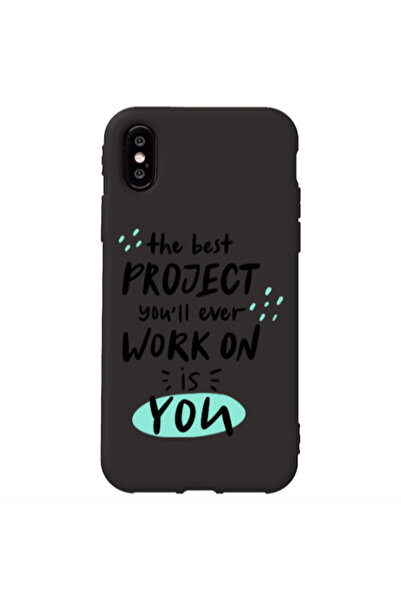 Other Apple iPhone Xs Max The Best Project Black Colored Silicone TPU Θήκη