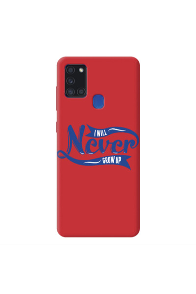 Other Samsung A21S I Will Never Grow Up Red Colored Silicone TPU Θήκη