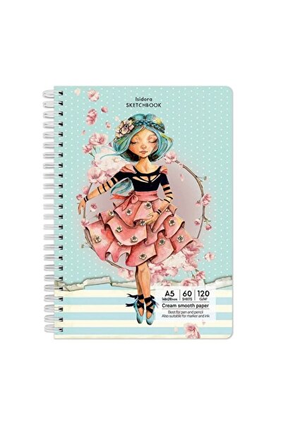 MC Micostore Blocnotes A5 , 60 file, 120g, velin, cu spira, 14.8x21cm, isidor...