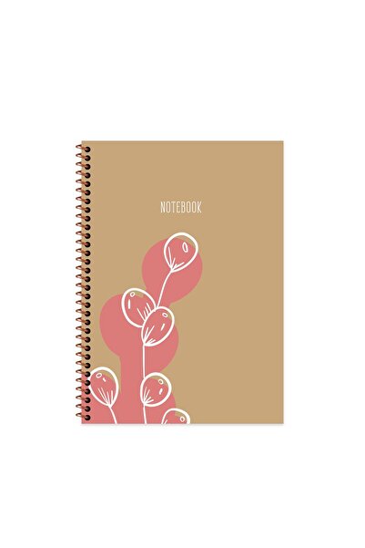KESKİN COLOR Keskin 20*28 Checkered Spiral Bound Hard Cover La Plume Flora No...