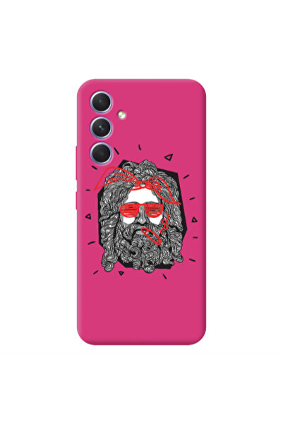 Other Samsung A54 Cool glasses Fuchsia Colored Silicone TPU Θήκη