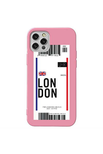 Other Apple iPhone 12 Pro Max London Arrival Pink Colored Silicone TPU Θήκη