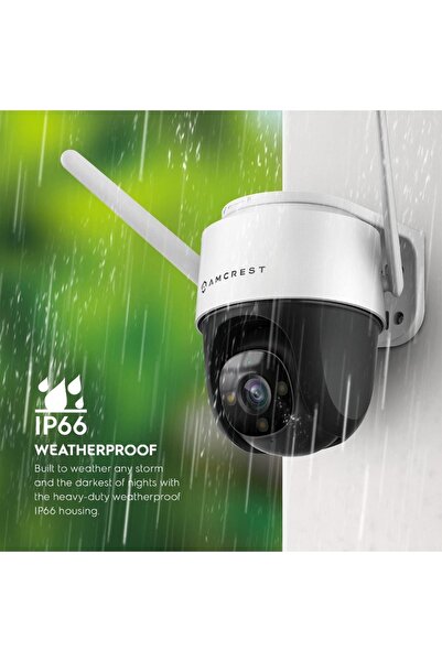 Amcrest 4mp Dış Mekan Pt Wifi Ip Kamera, Dış Cephe Güvenlik Kamerası