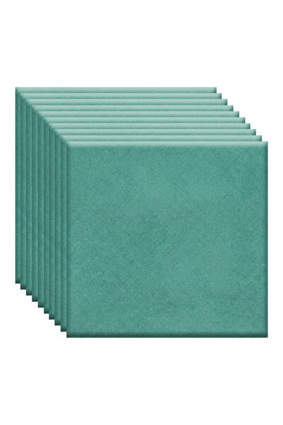 NEXTLY Panouri de tapet autoadezive 3D din velur premium, Verde mentă, 34x34 ...