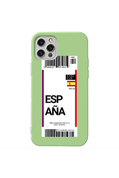 Other Apple iPhone 12 Pro Espana Arrival Light Green Colored Silicone TPU Θήκη