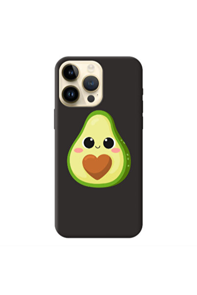 Other Apple iPhone 13 Pro Max Baby avocado Black Colored Silicone TPU Θήκη