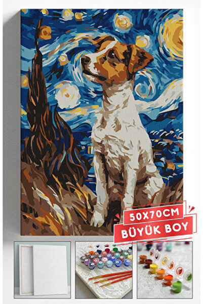 Akihabara Sayılarla Boyama Hobi Seti Çerçeveli Numaralı Tuval Fırça Boya Dahi...