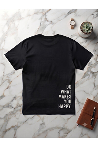 KOZİA OUTDOORS Men'S/Women's Unisex Do What Makes You Happy Printed Crew Neck...