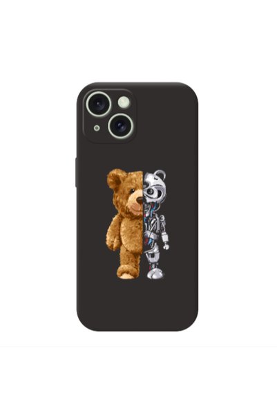Other Apple iPhone 15 Plus Glacier Black Colored Silicone TPU Θήκη