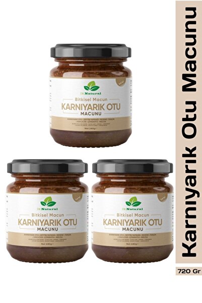 DRNATURAL 3 Adet Karnıyarık Otu Tozu Macunu Bitki Karışımlı Macun (Psyllium) ...
