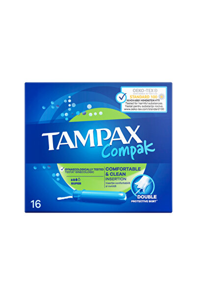 TAMPAX | Compak Super Ταμπόν Με Απλικατέρ | 16τμχ