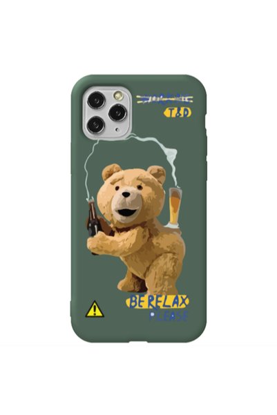 Other Apple iPhone 11 Pro Max Be Relax Dark Green Colored Silicone TPU Θήκη