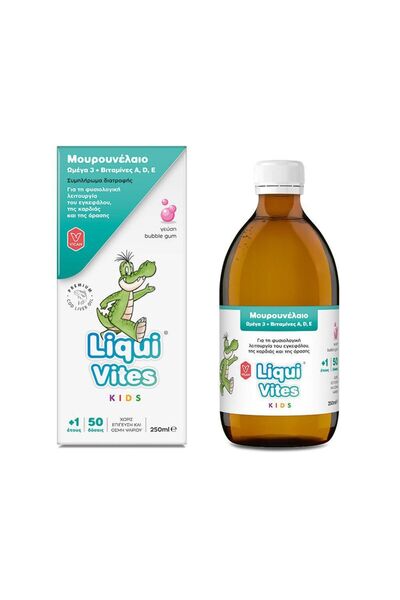 CHEWY VITES Liqui Vites Kids με Μουρουνέλαιο, Ωμέγα 3, Βιταμίνες A, D &amp; E...