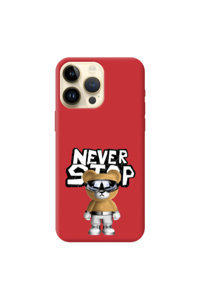 Other Apple iPhone 13 Pro Max Never stop Red Colored Silicone TPU Θήκη