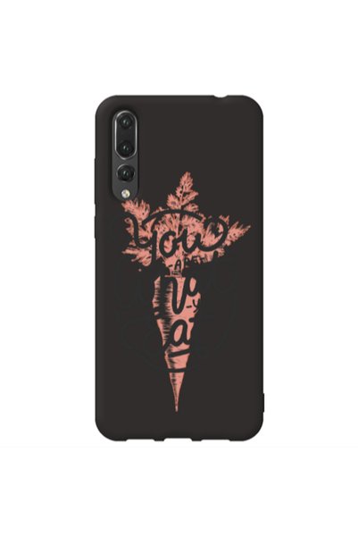 Other Huawei P20 Pro You are What You Eat Black Colored Silicone TPU Θήκη