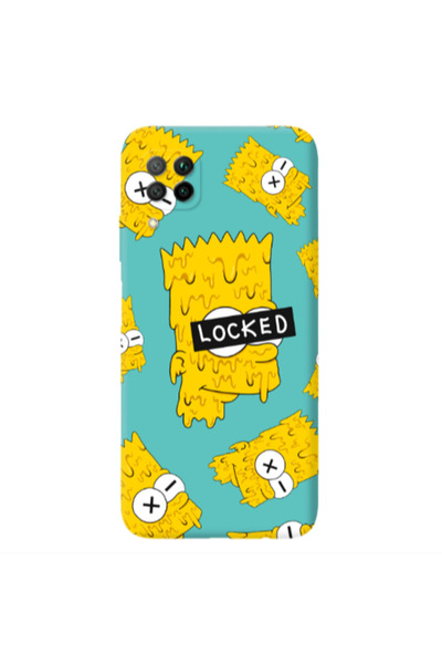 Other Huawei P40 Lite Bart Simpson Turquoise Colored Silicone TPU Θήκη