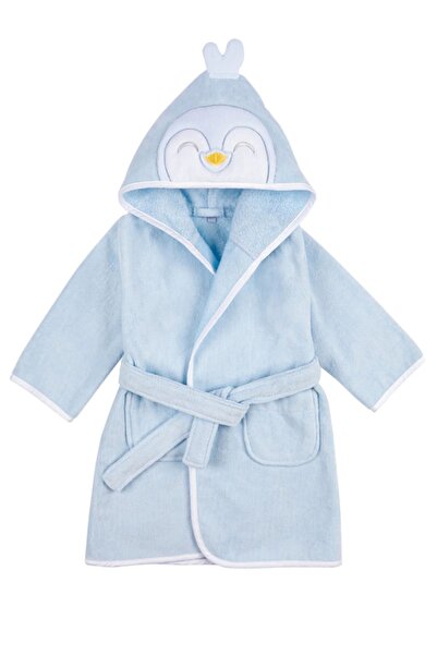 Minycenter Boy's Bathrobe 1 Year-6 Years Blue