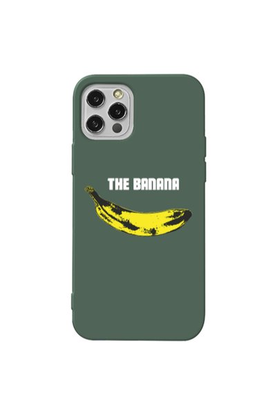 Other Apple iPhone 12 Pro The banana Dark Green Colored Silicone TPU Θήκη