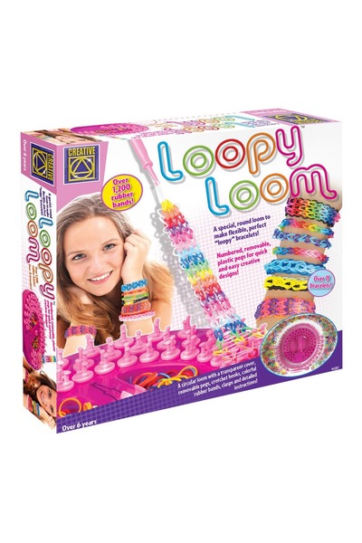 Z Store Σετ Κατασκευής Βραχιολιών Loopy Loom - Πάνω από 1200 Λωρίδες!