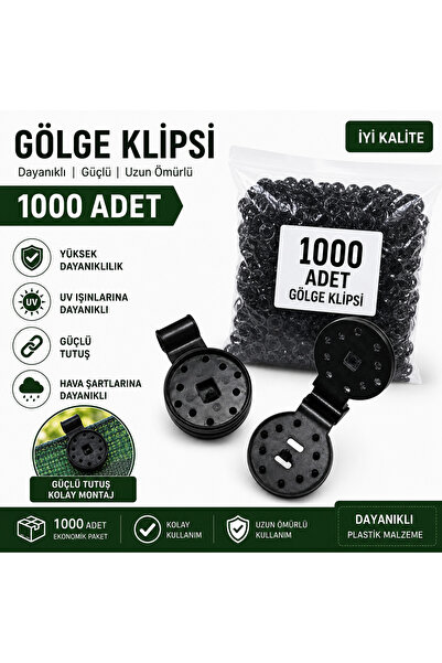 Genel Markalar 1000 Adet Gölge Filesi Klipsi | Sera Filesi Sabitleme Klipsi |...