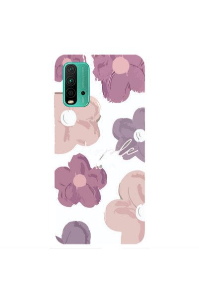 Other Xiaomi Redmi 9T Flowers 2 Transparent Silicone TPU Θήκη