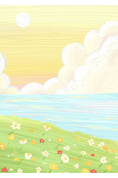 OEM Poster Motivational Vedere la Mare, Design Relaxant pentru Stare de Bine,...
