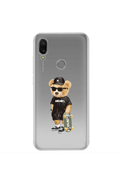Other Xiaomi Redmi Note 7 Bear with glasses Transparent Silicone TPU Θήκη