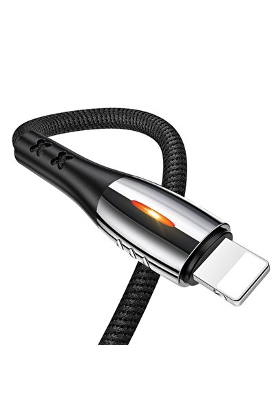 Usams Cablu USB la Lightning 1.2m Negru