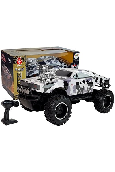 LeanToys Masina de teren cu telecomanda, Inny, Metal, 6 ani+, Alb/Negru