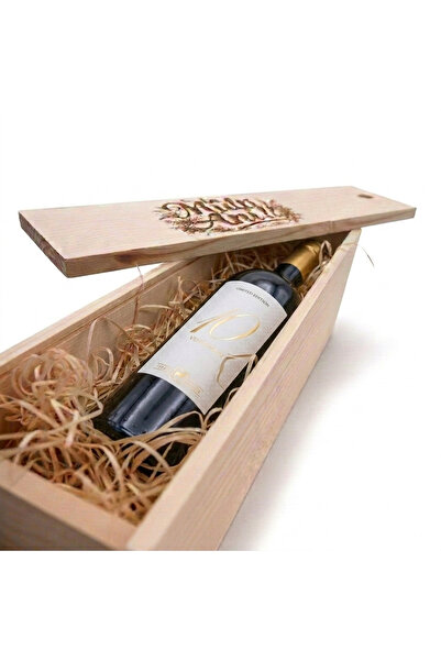 Coulisse Pachet Cadou Cutie Lemn Personalizata Vin Alb Sec Tenuta Ulisse 10 V...