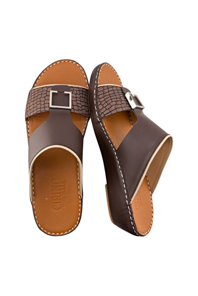 Cirino ( P-3000 ) Handmade Arabic Men's Slippers | Outdoor Arabic Sandals For...