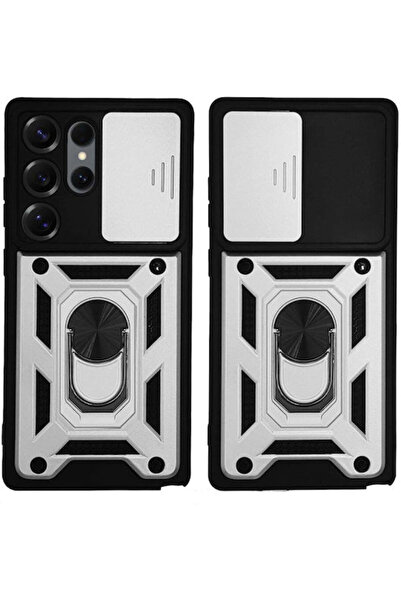 Other Θήκη Ring Armor Campro Sonique για Samsung Galaxy S25 Ultra Ασημί