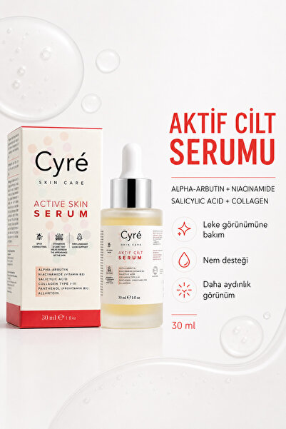 Cyré Aktif Cilt Serumu Alpha Arbutin Niacinamide Salisilik Asit 30 ml