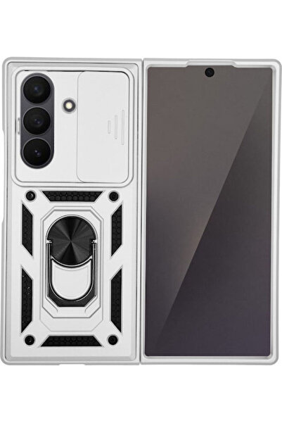 Other Θήκη Ring Armor Campro Sonique Samsung Μεγάλη Οπή Galaxy Z Fold 7 Ασημί