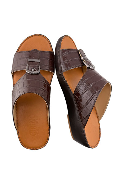 Cirino (SH-2000 ) Handmade Arabic Men's Slippers | Outdoor Arabic Sandals For...