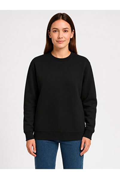 luci sports Unisex 3 Yarn Winter Oversize 0-Collar Sweatshirt
