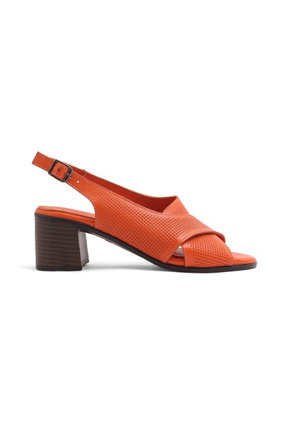 Diego Carlotti Genuine Leather Women's Daily Heeled Sandals DD0178