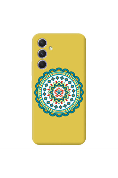 Other Samsung A35 Mandala D11 Yellow Colored Silicone TPU Θήκη