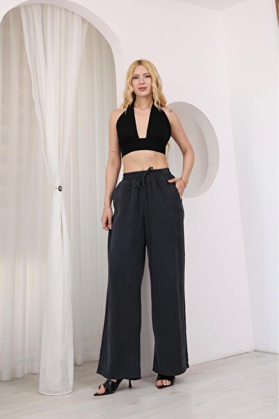 path-y homewear&sportwear Tensel Kumaş Bol Kesim Pantalon