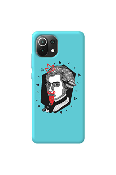 Other Xiaomi Mi 11 Lite Bearded Turquoise Colored Silicone TPU Θήκη