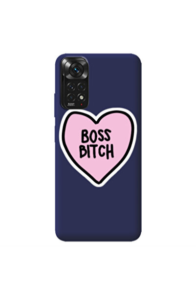 Other Xiaomi Redmi Note 11 4G Boss Bitch Dark blue Colored Silicone TPU Θήκη
