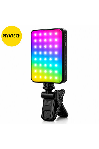 PİYATECH Xk-Fl01 129 Led Rgb Şarjlı Kamera Ve Telefon Vlog Çekim Işığı 3000mA...
