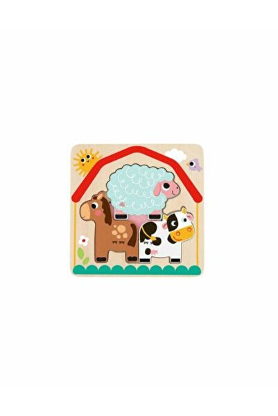 Tooky Toy Ξύλινο Παζλ Αγροκτήματος TH623