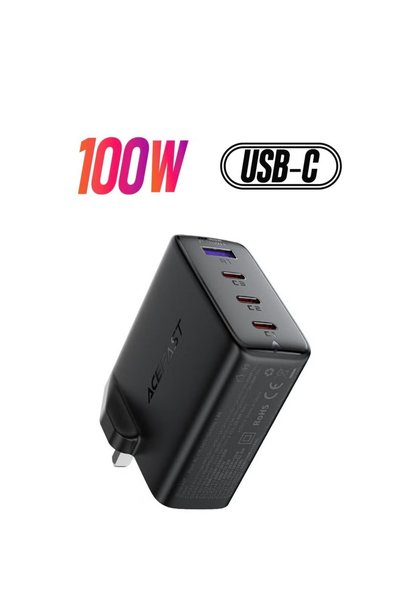 Acefast PWRup | PD100W GaN (3*USB-C+USB-A) charger A97